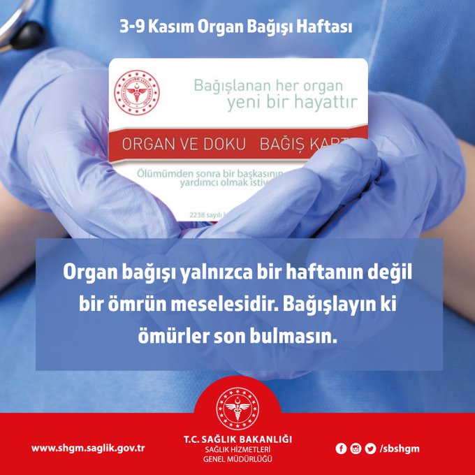 3- 9 Kasım Organ Bağısı Haftası